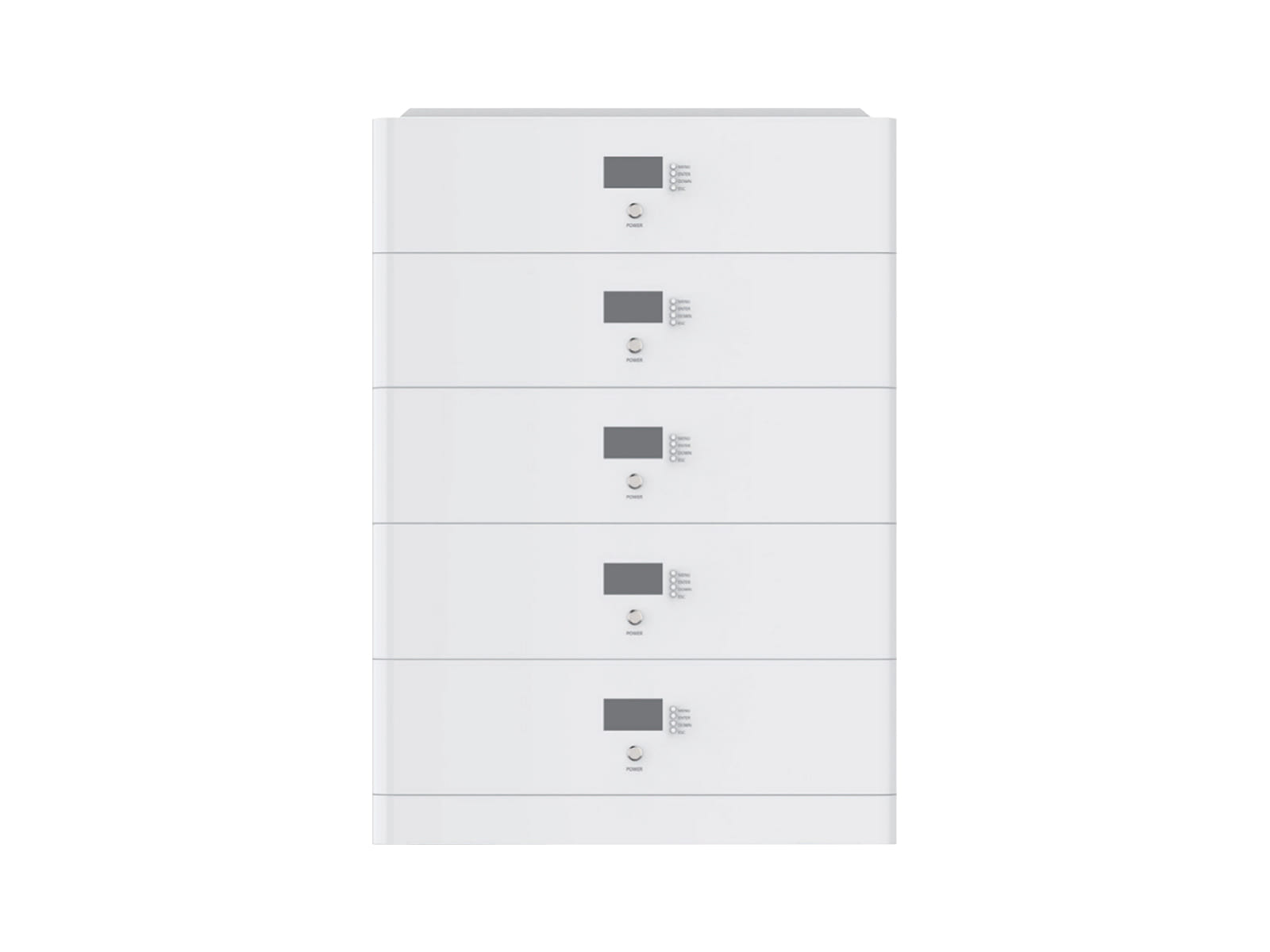 18KWh 51.2V Stackable Storage System with 5 Drawers